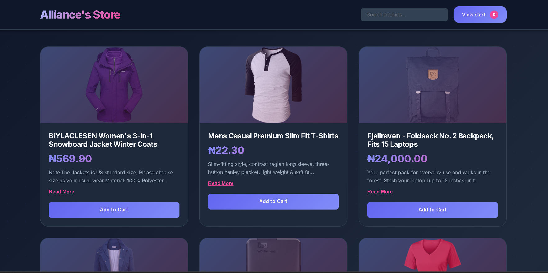 Alliance Store Mockup